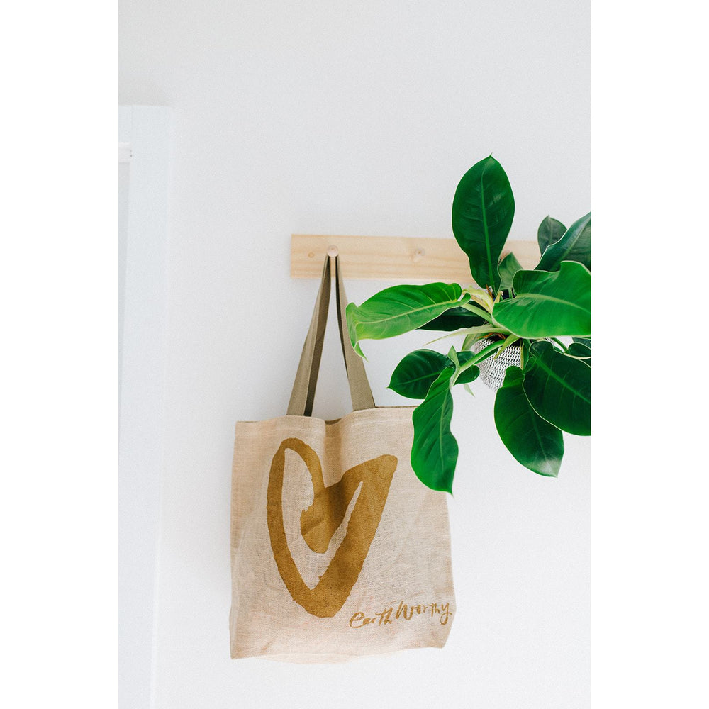 Jute Grocery Bag - Love | Earth Worthy