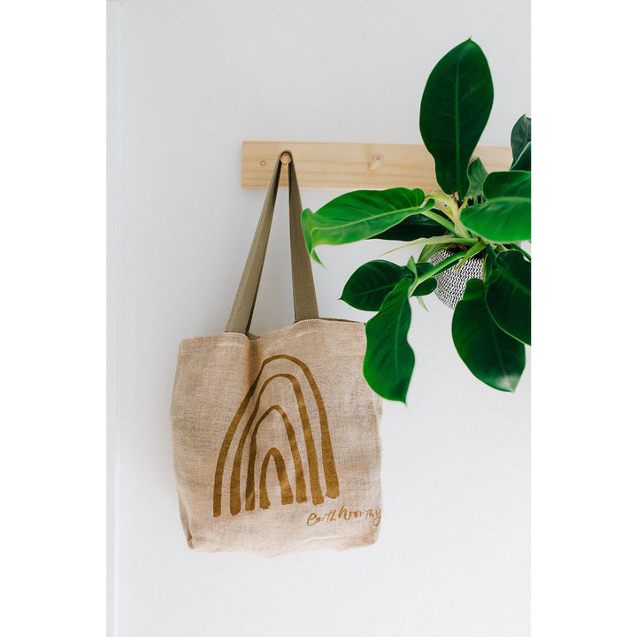 The Set - 5 Jute Grocery Bags | Foldable reusable grocery bags 