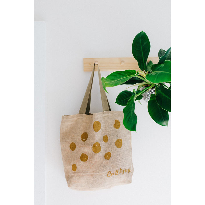 The Set - 5 Jute Grocery Bags | Foldable reusable grocery bags 